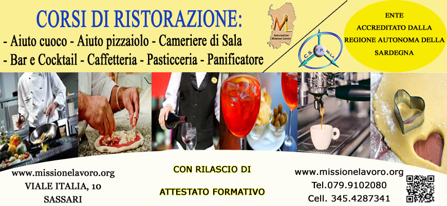 corsi di ristorazione